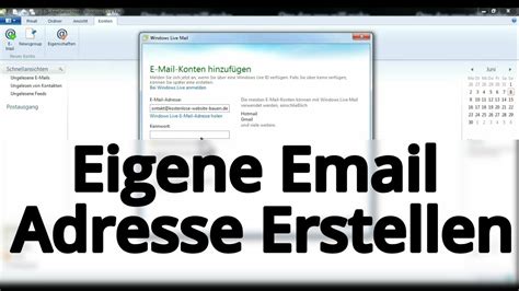 e-mail-adresse erstellen